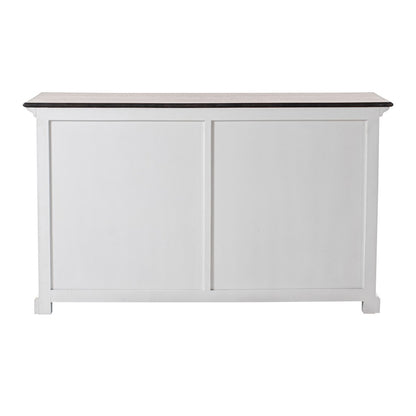 Modern Farmhouse Brown & White Sideboard Server