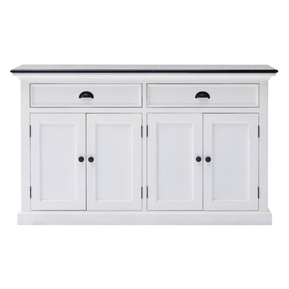 Modern Farmhouse Black & White Sideboard Server