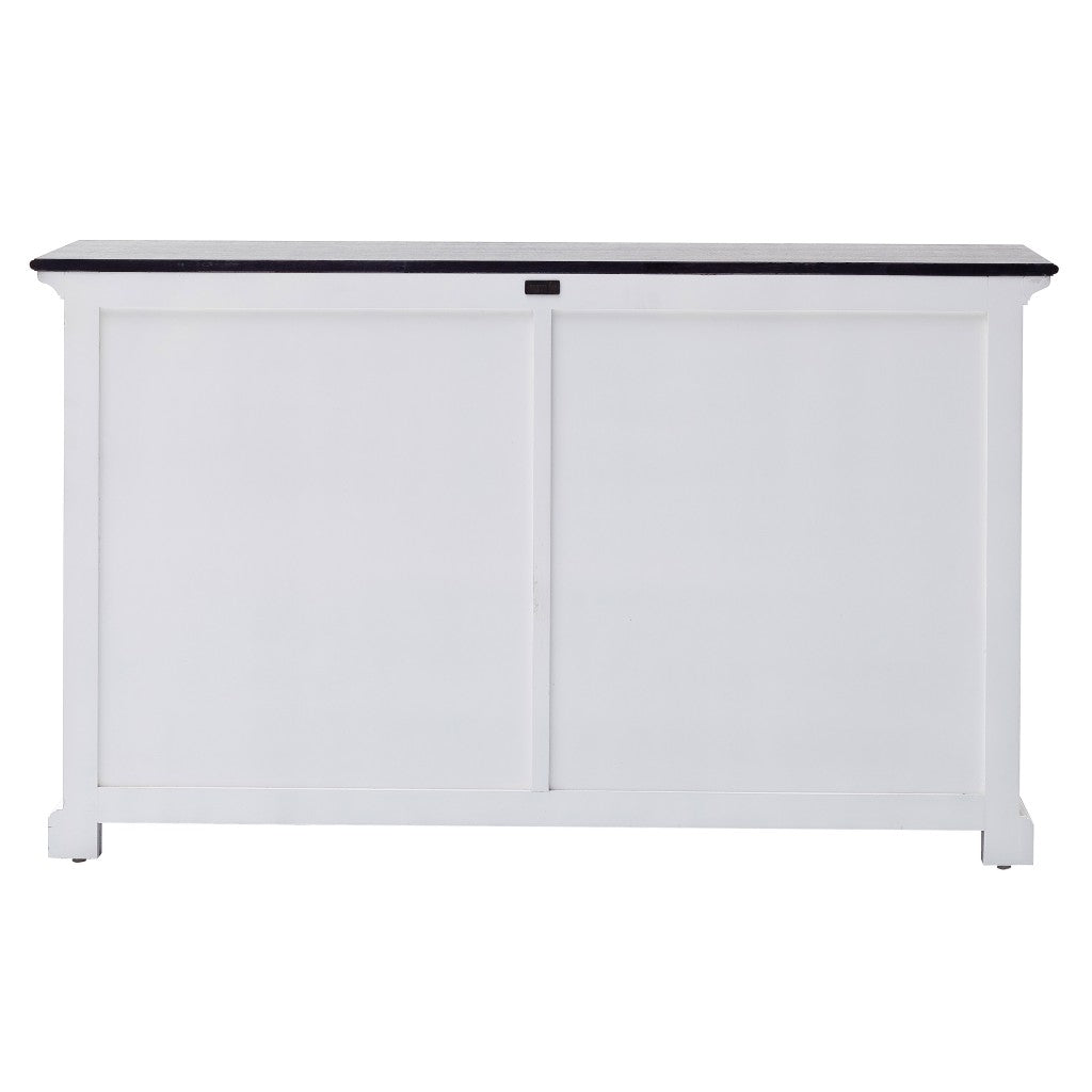 Modern Farmhouse Black & White Sideboard Server