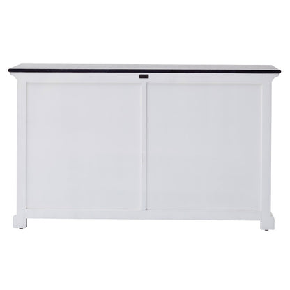 Modern Farmhouse Black & White Sideboard Server