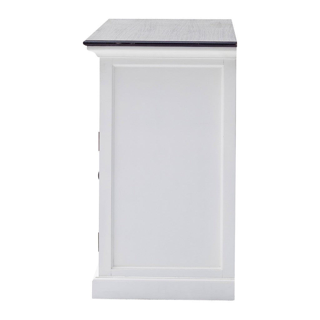 Modern Farmhouse Black & White Sideboard Server