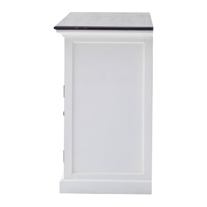 Modern Farmhouse Black & White Sideboard Server