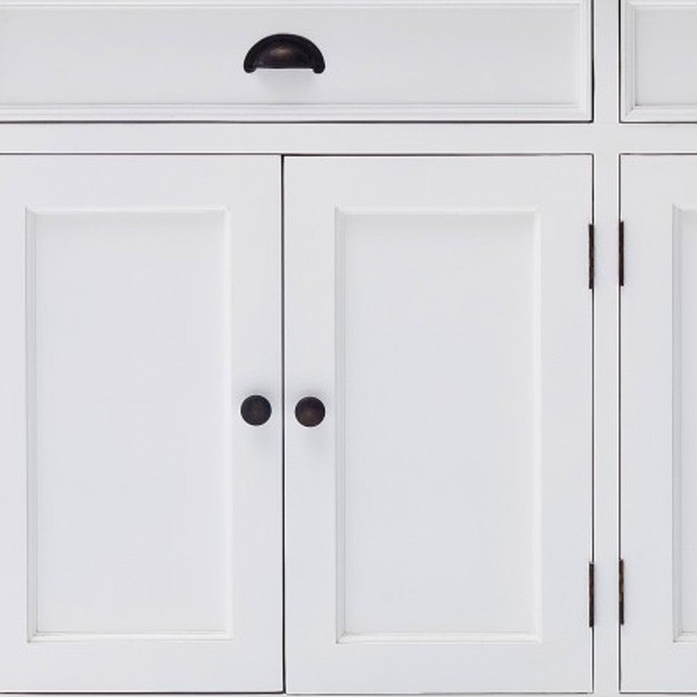 Modern Farmhouse Black & White Sideboard Server