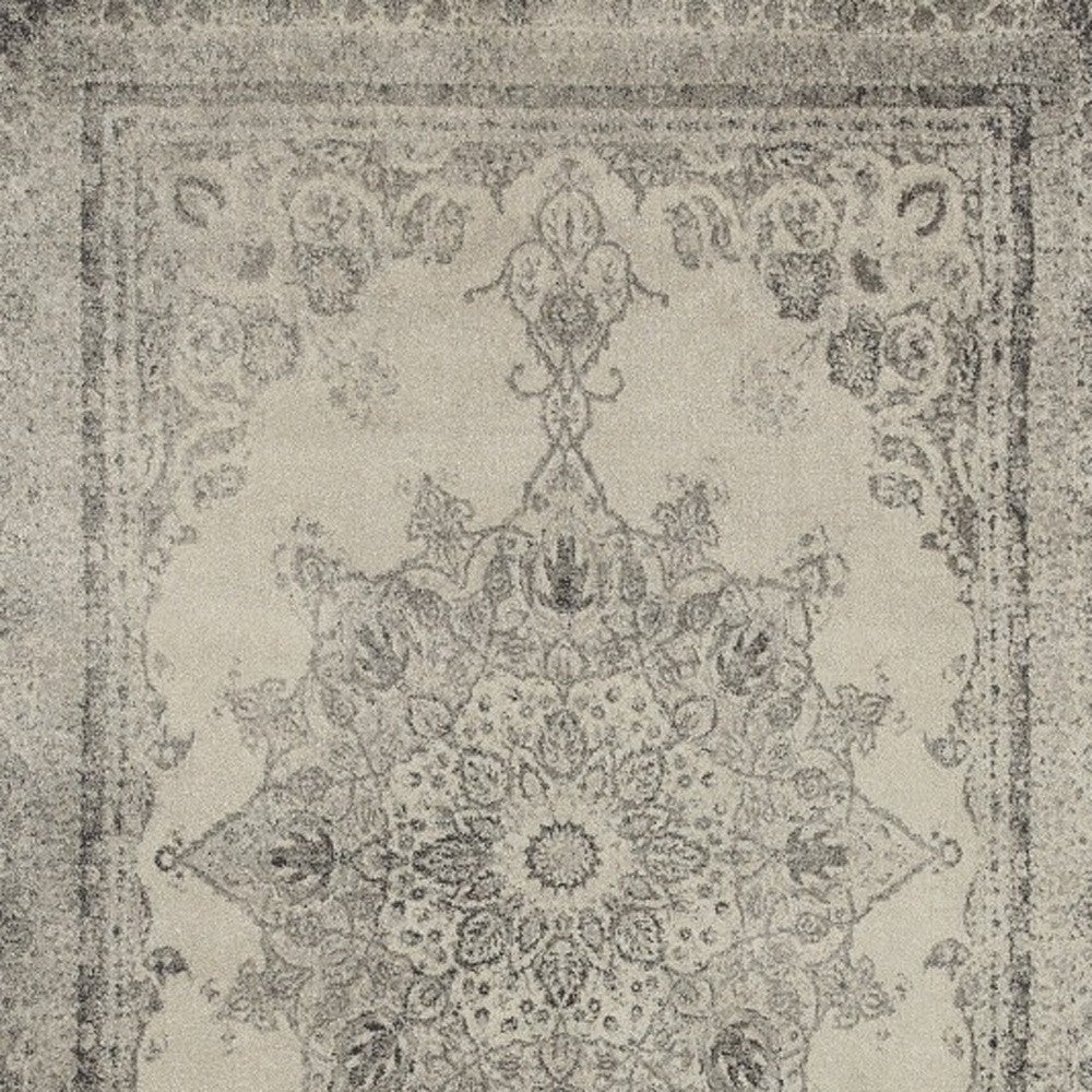 12 x 15 Gray & Ivory Rug