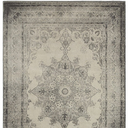 12 x 15 Gray & Ivory Rug
