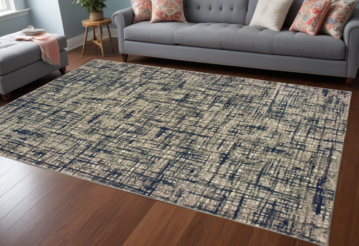 12 x 15 Blue & Gray Rug