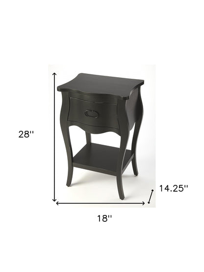 Artha Black Nightstand