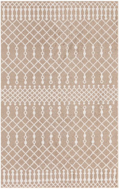 Nourison Astra Taupe Pet Friendly Machine Washable Rug - 3'3" x 5'