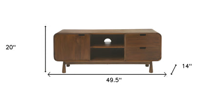 Marni Brown Solid Wood Media Console