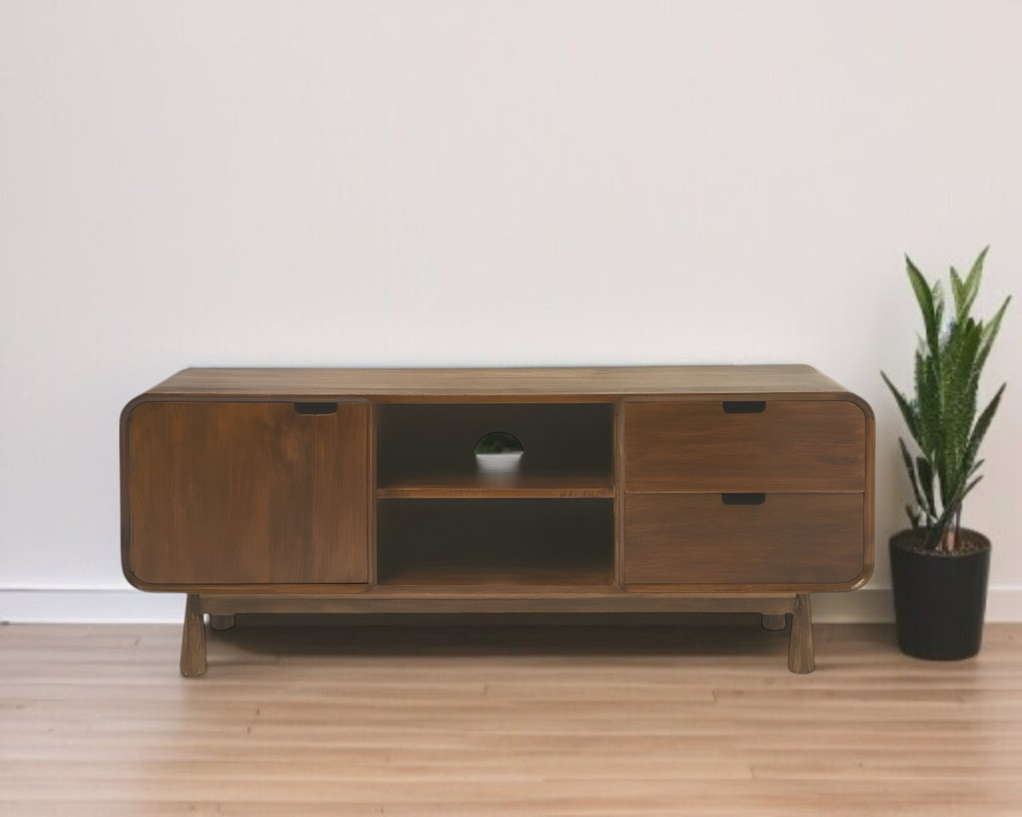 Marni Brown Solid Wood Media Console