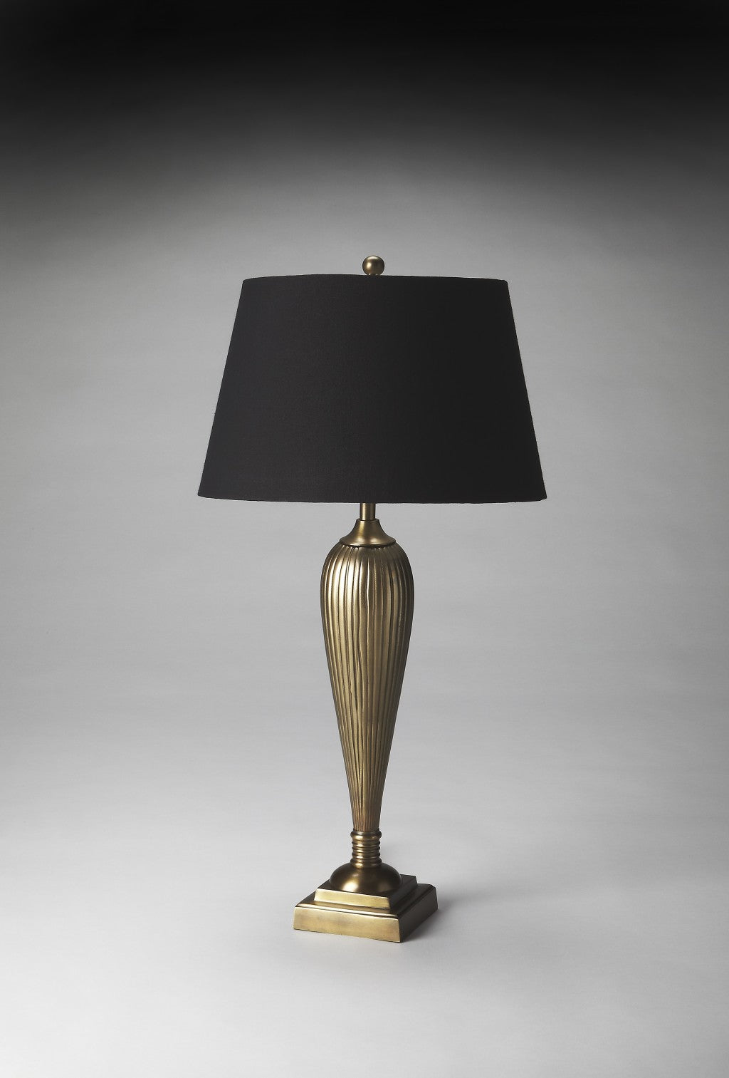Brass Standard Table Lamp w/ Shade