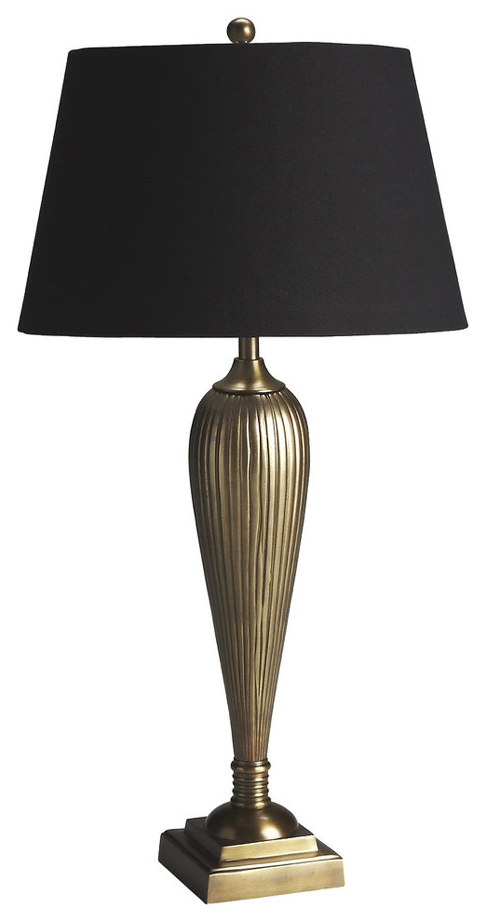 Brass Standard Table Lamp w/ Shade