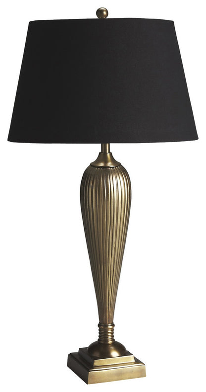 Brass Standard Table Lamp w/ Shade