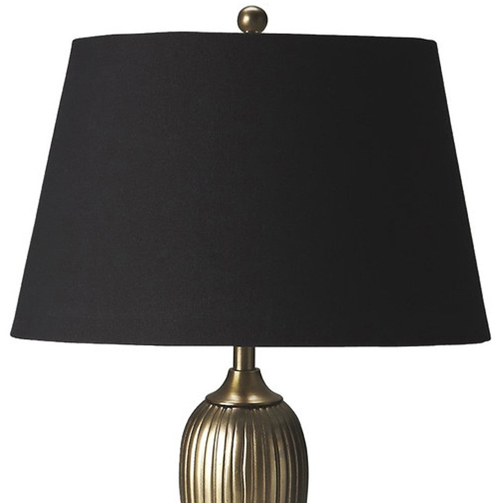Brass Standard Table Lamp w/ Shade