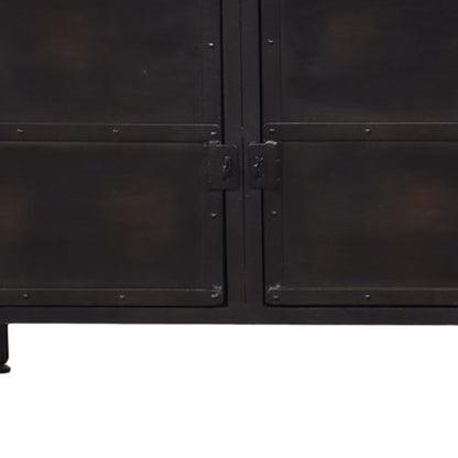 Black Iron Sideboard Console Cabinet
