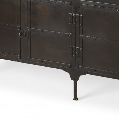 Black Iron Sideboard Console Cabinet