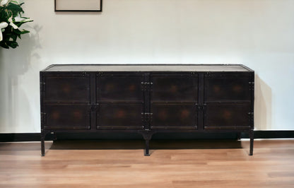 Black Iron Sideboard Console Cabinet