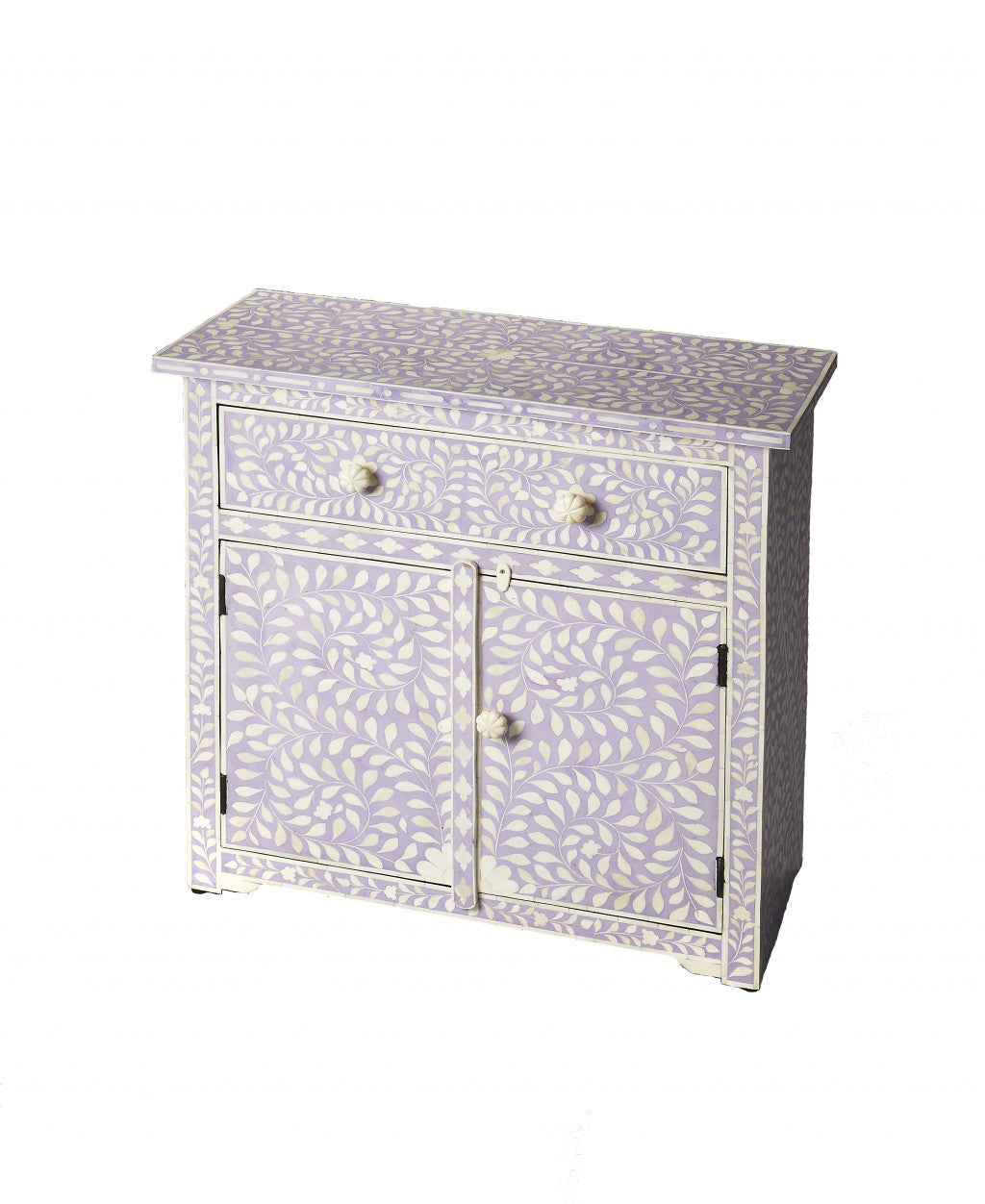 Grey Faux Marble Solid Wood 6-Drawer Double Dresser