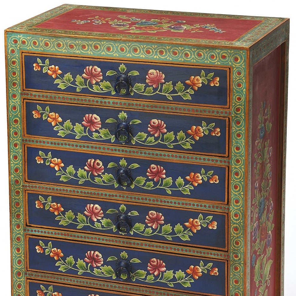 Taupe Wood 8-Drawer Double Dresser