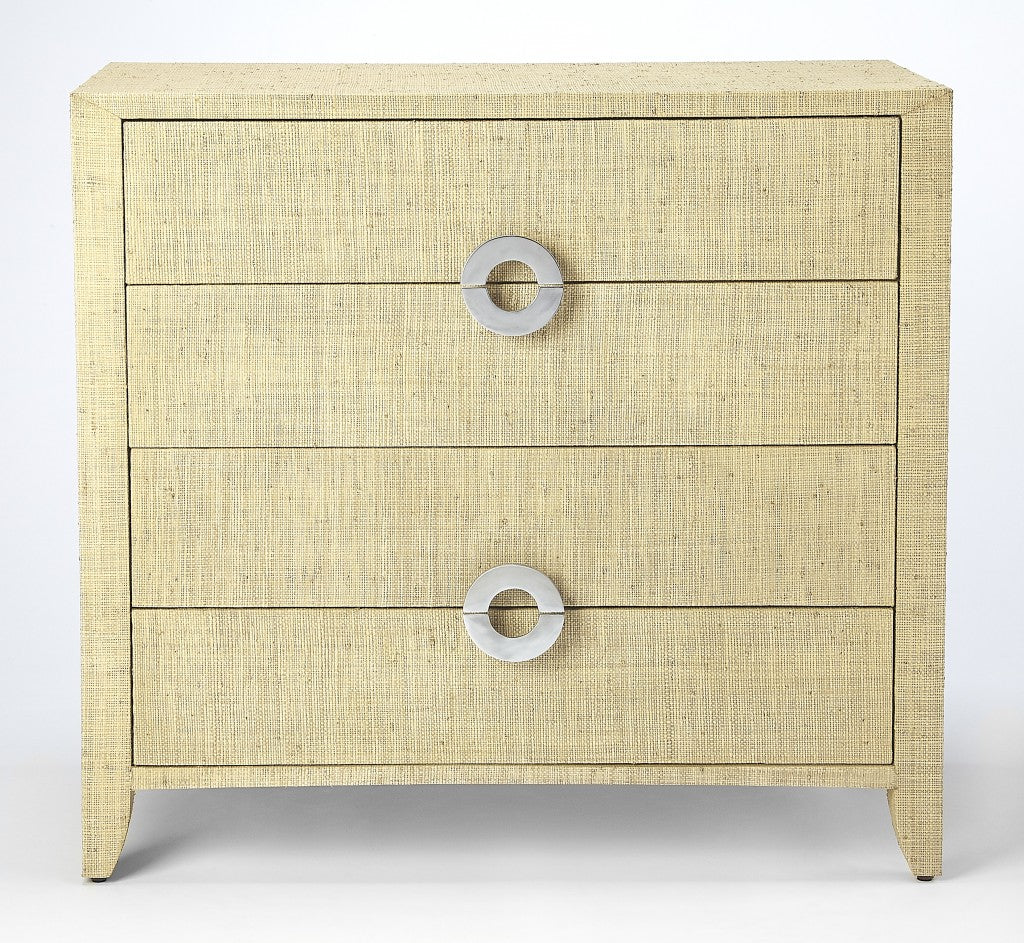 Champagne Wood 6-Drawer Double Dresser