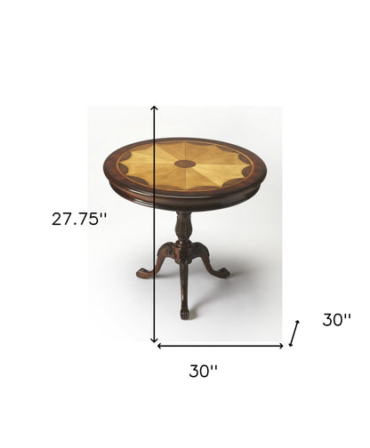 Brown Round Coffee Table