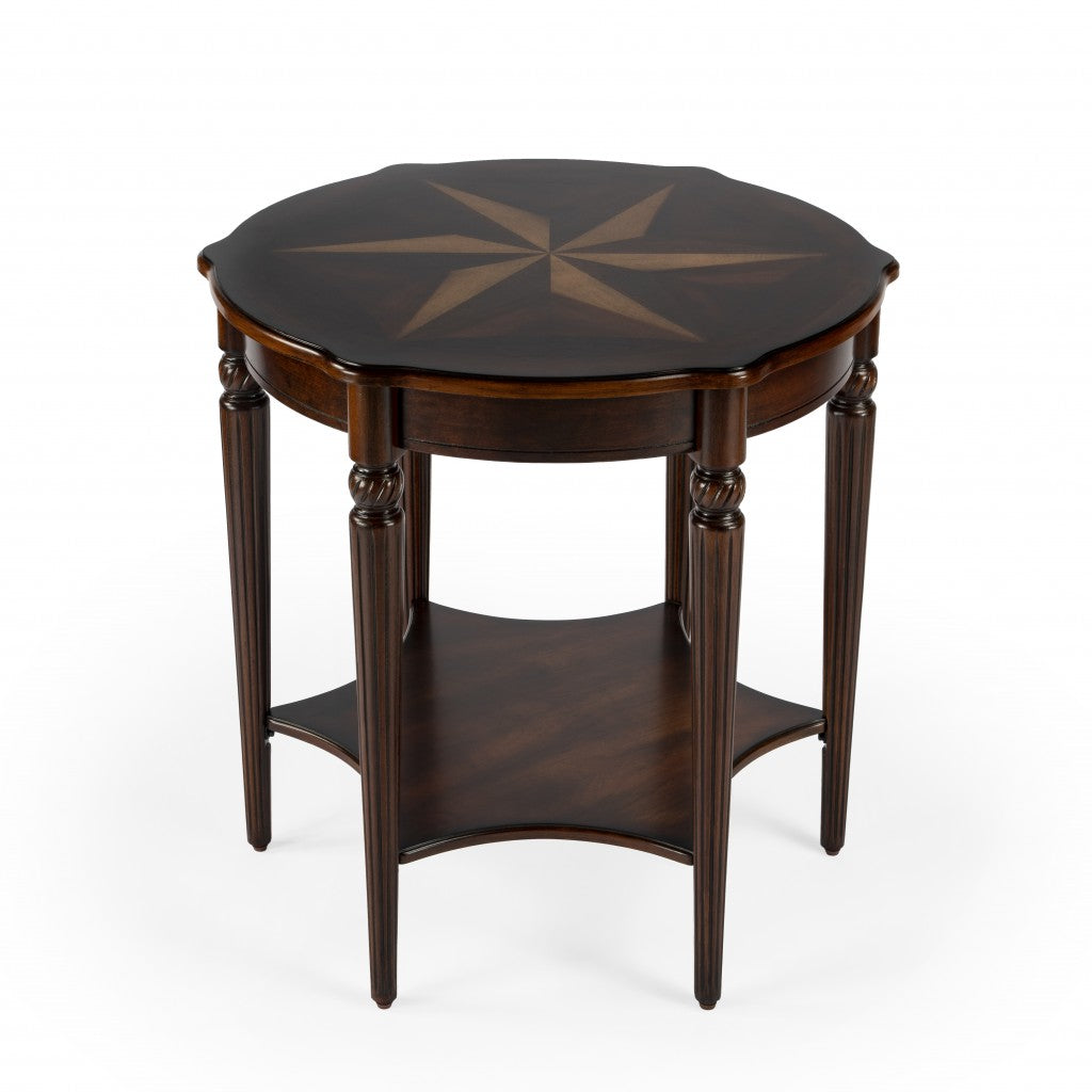 Brown Round Coffee Table