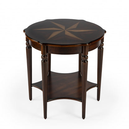 Brown Round Coffee Table