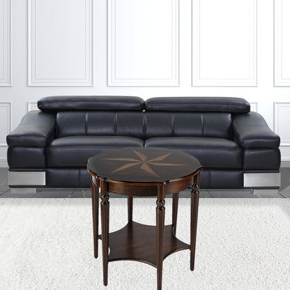 Brown Round Coffee Table