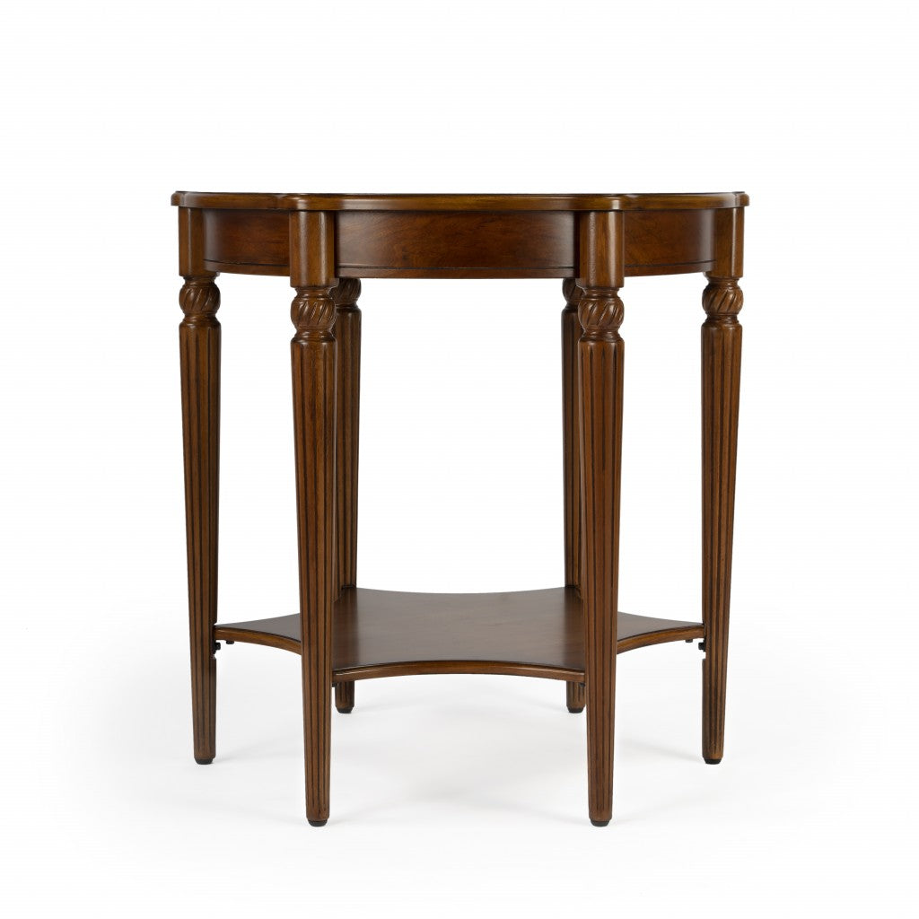 Olive Ash Burl Accent Table