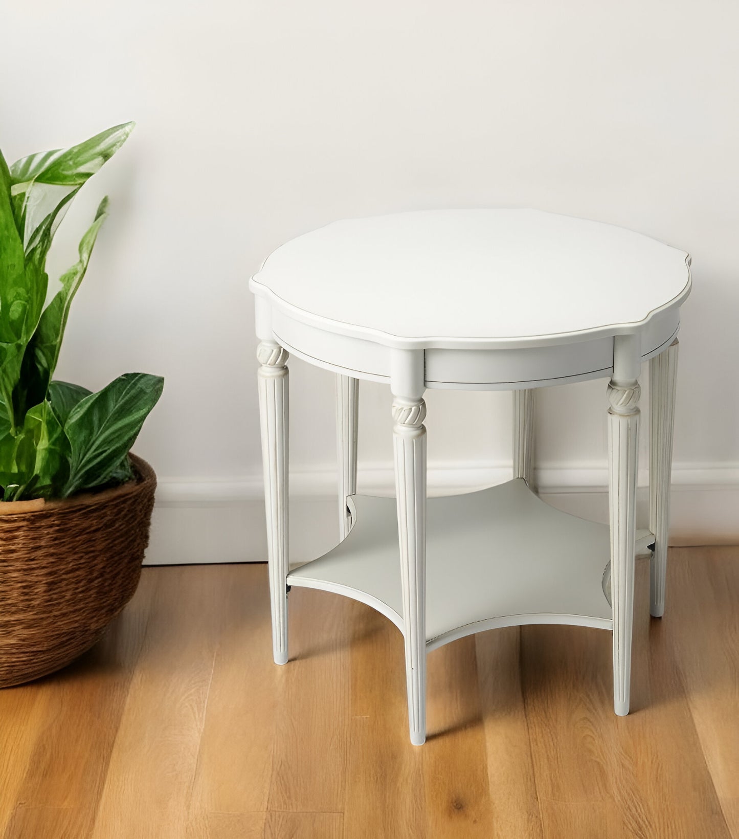 Cottage White Accent Table