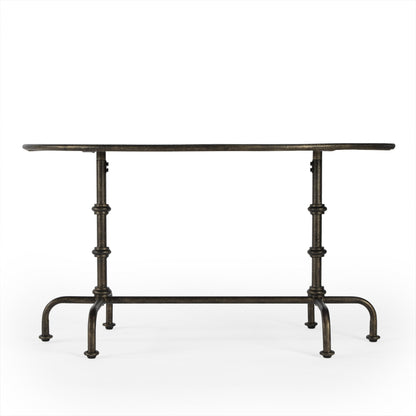 Silver Aluminum Oval Coffee Table image 6