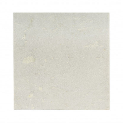 White & Copper Genuine Marble & Metal Square Coffee Table image 4