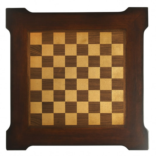 Dark Brown & Brown Square Coffee Table
