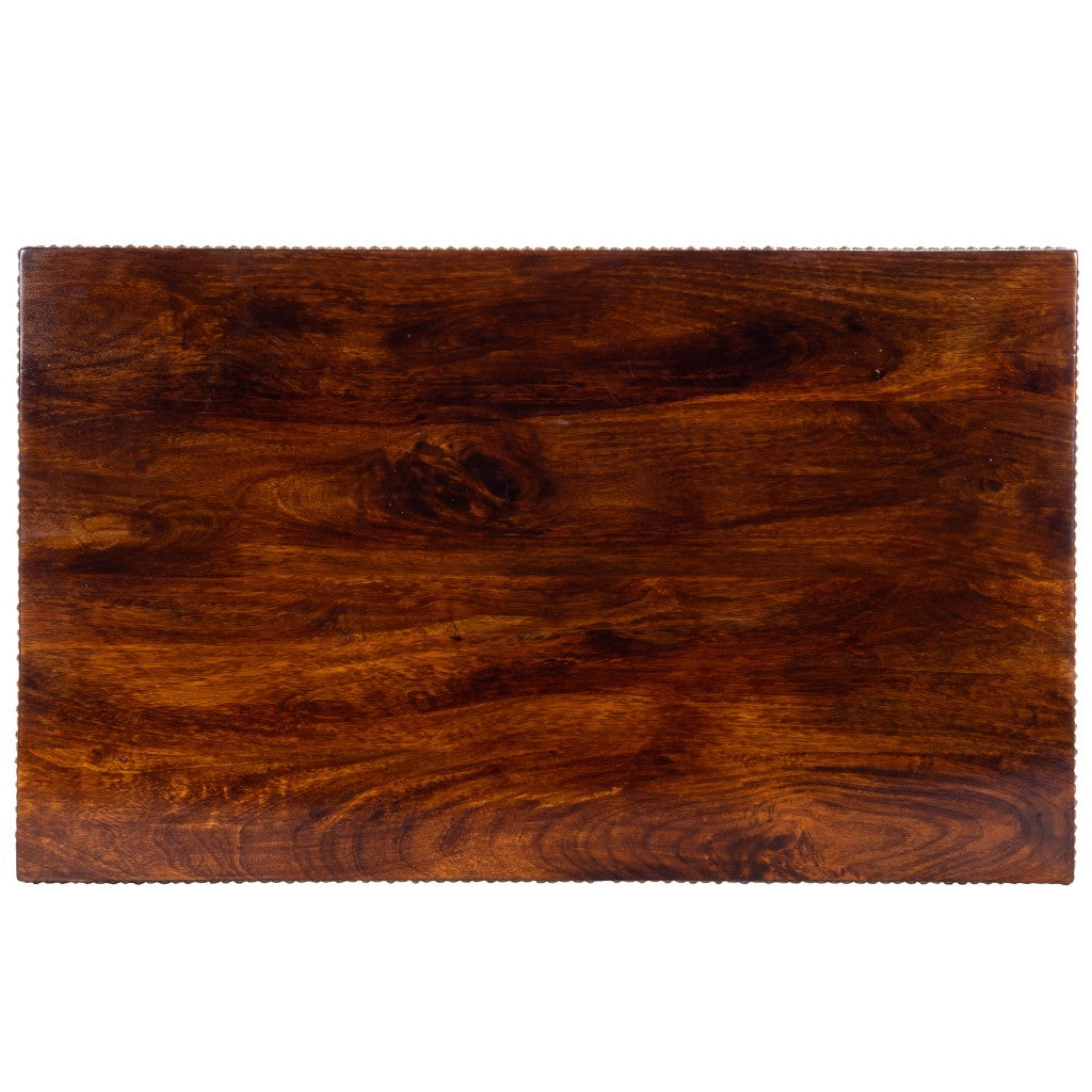 Wood & Hand Painted Storage Coffee Table