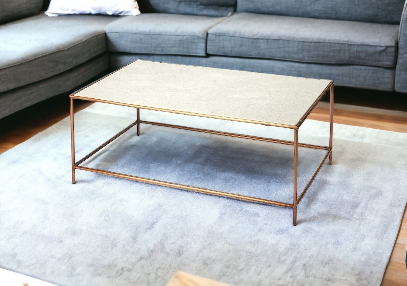 Classic White Marble Coffee Table