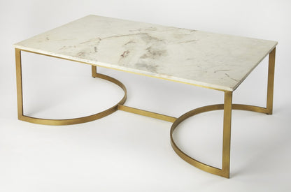 Metal & Marble Coffee Table