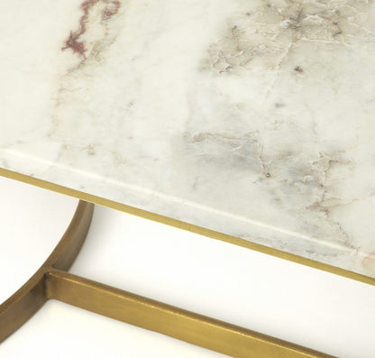 Metal & Marble Coffee Table