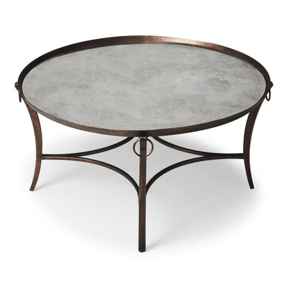 Metal & Mirrored Coffee Table