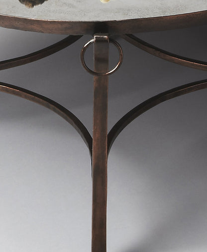 Metal & Mirrored Coffee Table