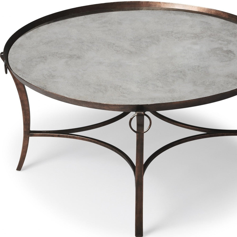 Metal & Mirrored Coffee Table