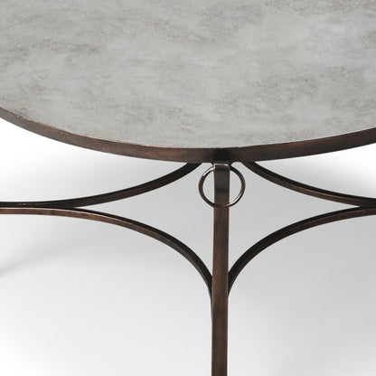 Metal & Mirrored Coffee Table