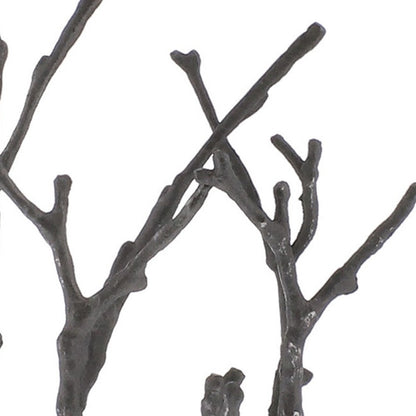 Gray Metal Tree Branches Tabletop Sculpture