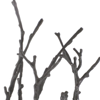 Gray Metal Tree Branches Tabletop Sculpture