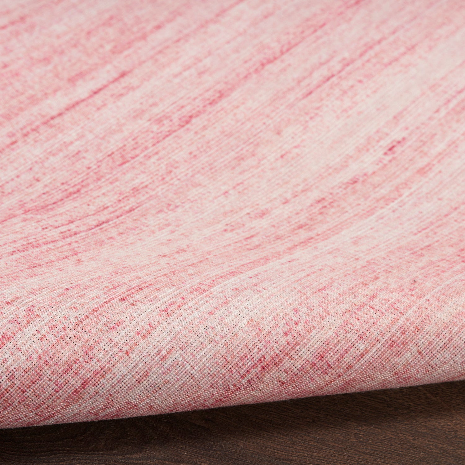 Nourison Essentials Loom Woven Pink Machine Washable Rug - Texture