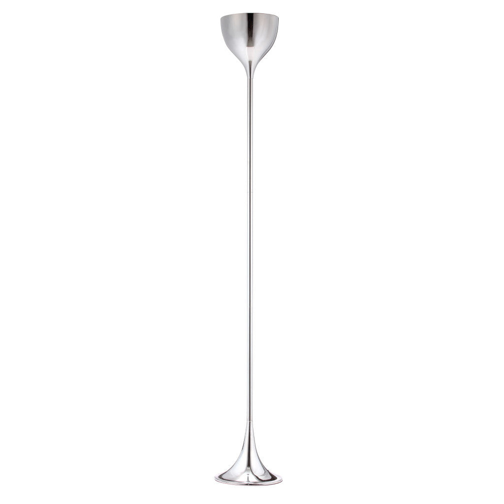 Steel Floor Lamp w/ Silver Steel Shade