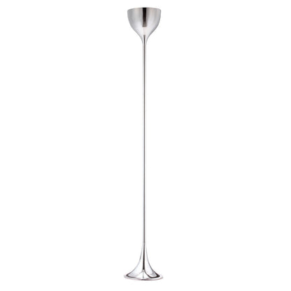 Steel Floor Lamp w/ Silver Steel Shade