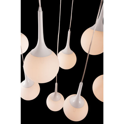 Shaded 9  Light Dimmable Ceiling Light