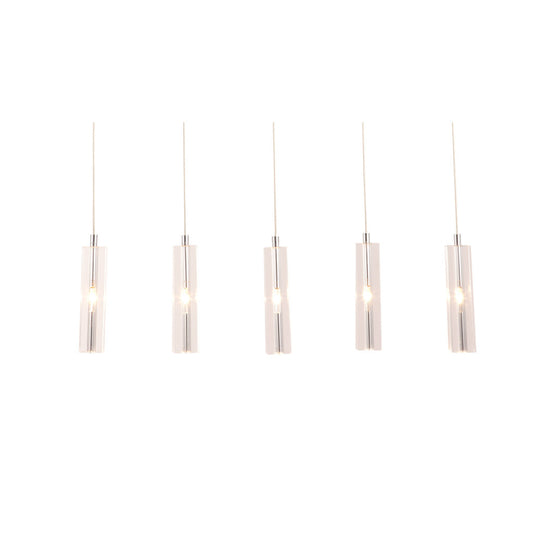 Stark 5 Bulb Clear Ceiling Lamp