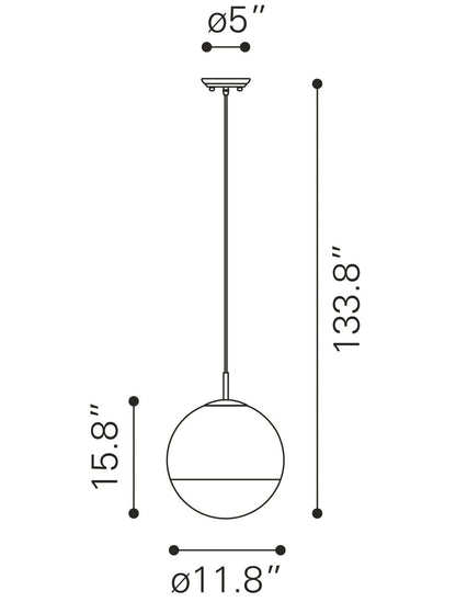 Silver Lantern Dimmable Ceiling Light
