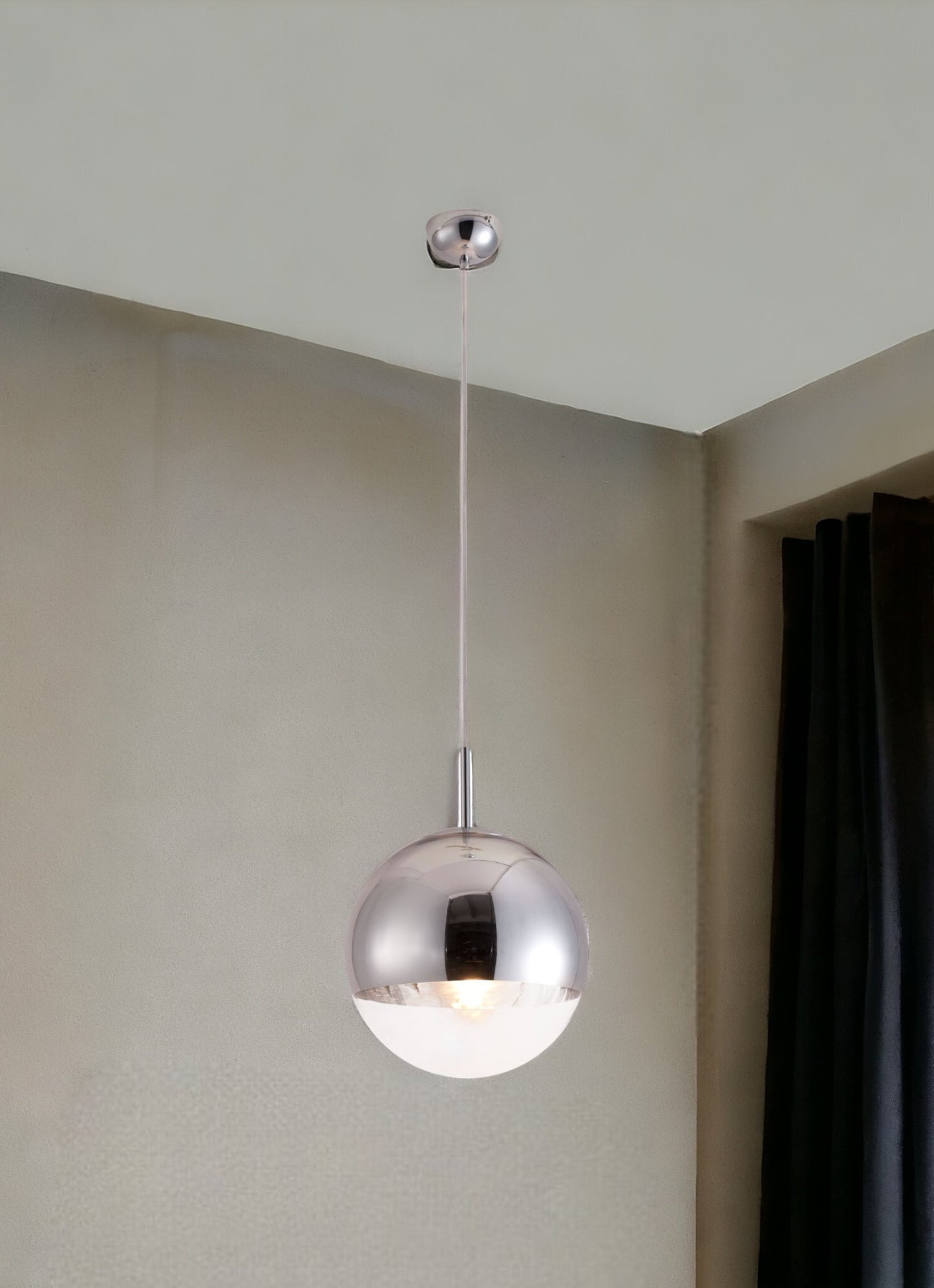Silver Lantern Dimmable Ceiling Light